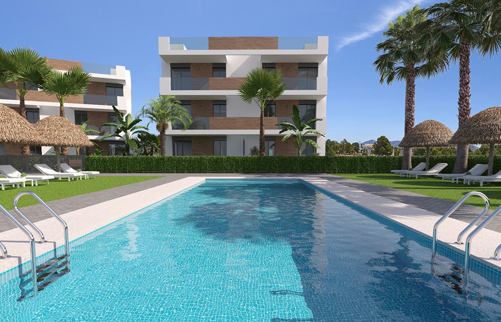 Appartements en première ligne avec vue panoramique sur le golf et la mer à La Serena Golf