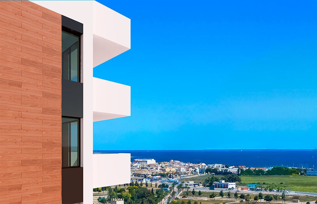 Derniers étages avec solarium et vues panoramiques sur le golf et la mer à La Serena Golf