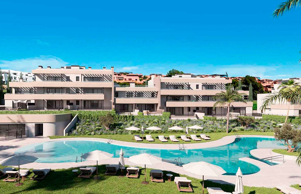 Appartements duplex de 3 chambres à coucher près du parcours de golf à Casares